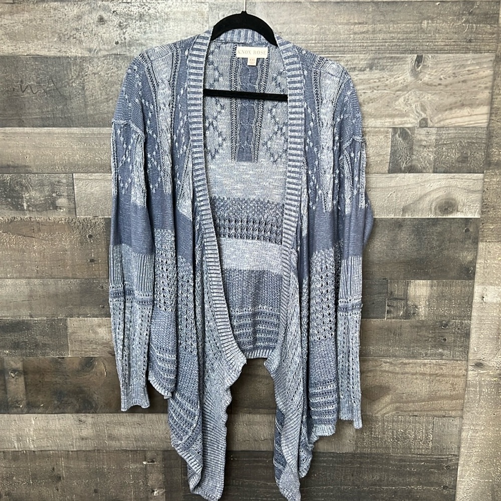 Blue Knox Rose Cardigan Sweater